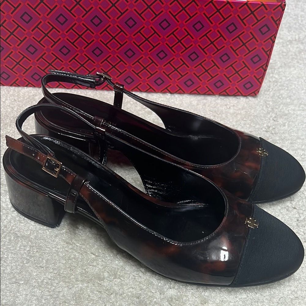 Tory Burch Women's Black and Brown Shoes